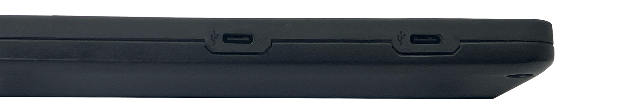 USB-Cポートを搭載したタブレット側面